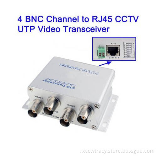 4CH UTP Passive Video Transceiver (RX-904)
